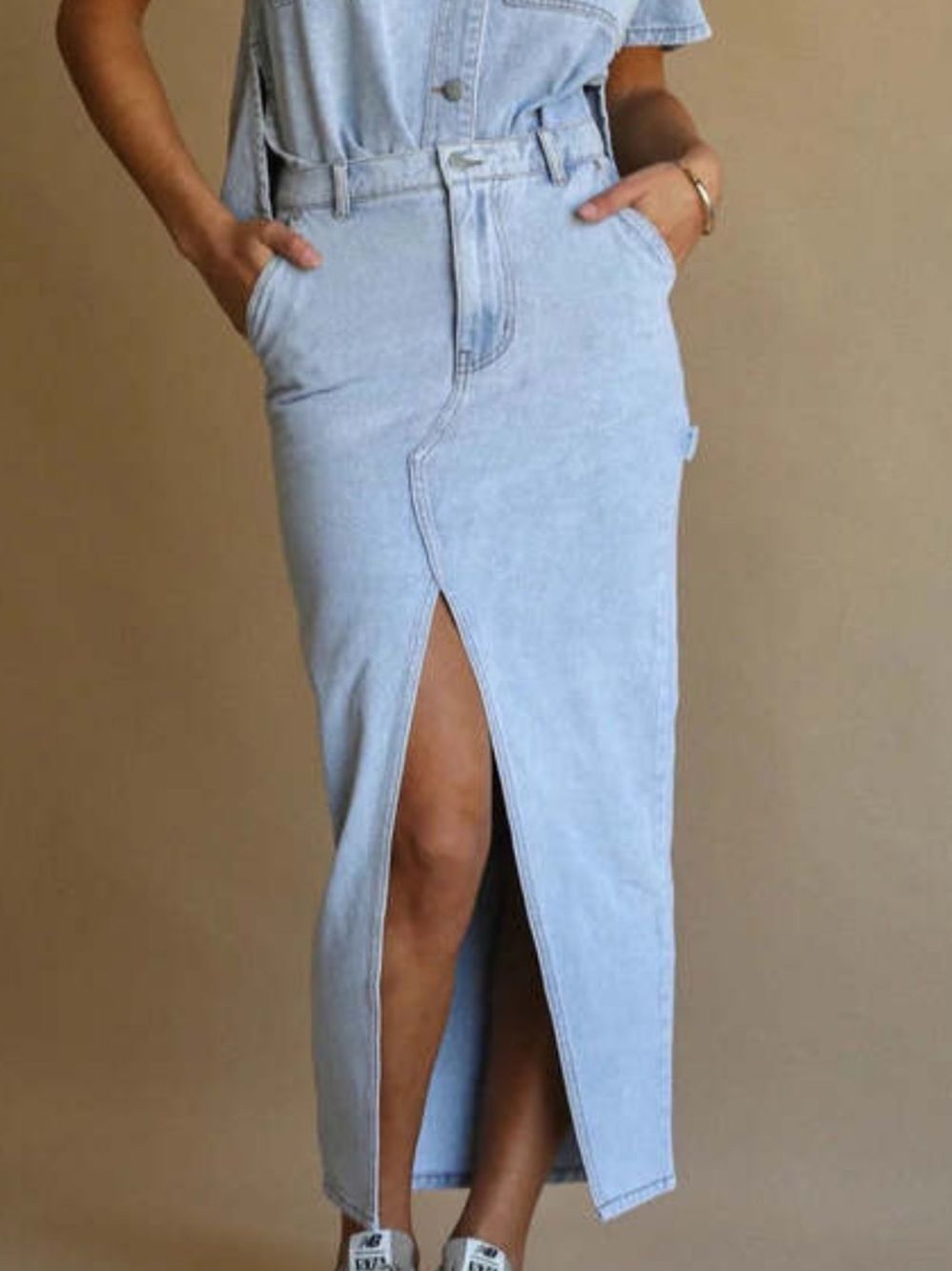 Araminta James Denim Skirt-Front Slit size extra small